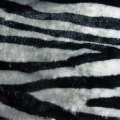 Мех искусственный молочно-серый с черным "зебра" ш.168 оптом