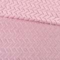 Хутро штучне косичка з прорізами рожеве ш.170 оптом