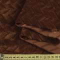 Хутро штучне косичка з прорізами коричневе ш.165 оптом