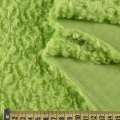 Мех искусственный светло-зеленый "завитки" блестящий, ш.150 оптом
