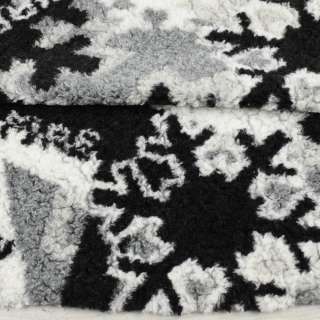 Мех искусственный GERRY WEBER черно-белый, снежинки ш.160 оптом
