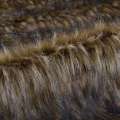Мех искусственный длинноворсовый бежево-коричневый, ш.150 оптом
