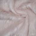 Мех искусственный длинноворсовый бледно-розовый ш.170 оптом