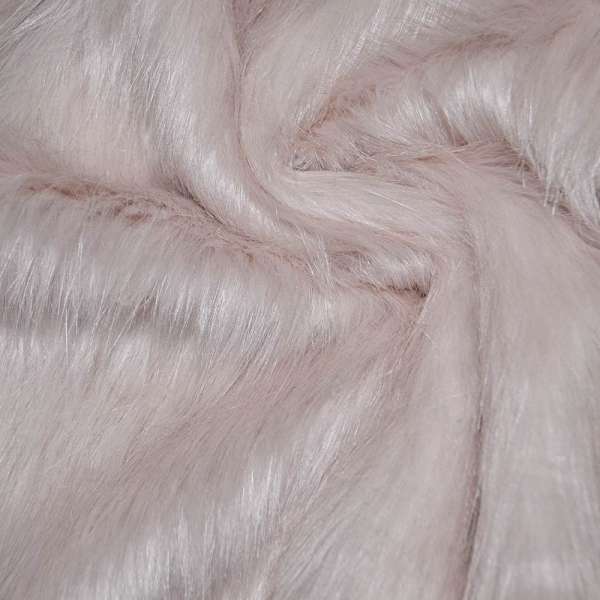 Хутро штучне довговорсове блідо-рожеве ш.170 оптом