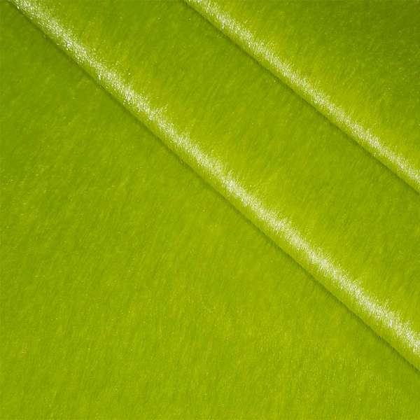 Мех искусственный коротковорсовый зеленый, ш.150 оптом