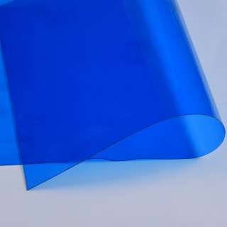 Силікон (0,5мм) синій прозорий ш.122 оптом