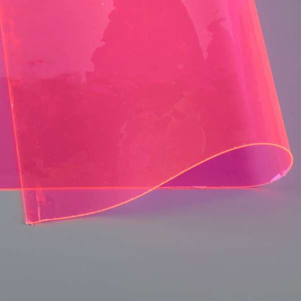 Силікон (0,5мм) малиновий неоновий прозорий ш.122 оптом