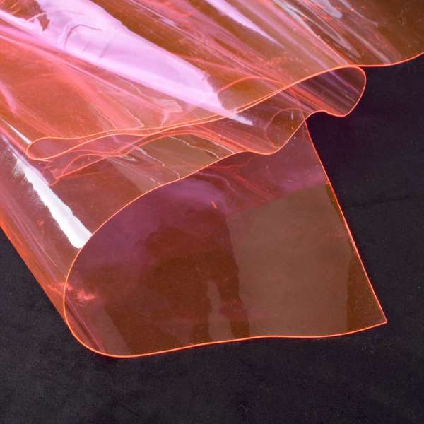 Силікон (0,3 мм) рожевий світлий неон прозорий ш.122 оптом