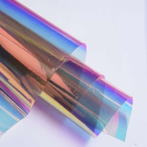 Силикон 0,4 голограмма зеркальный красно-оранжевый ш.136 оптом