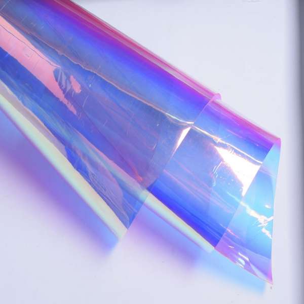 Силикон 0,4 голограмма зеркальный розово-фиолетовый ш.136 оптом