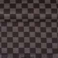 Ткань ПВХ коричневая клетка шахматка штрихи, ш.150 оптом