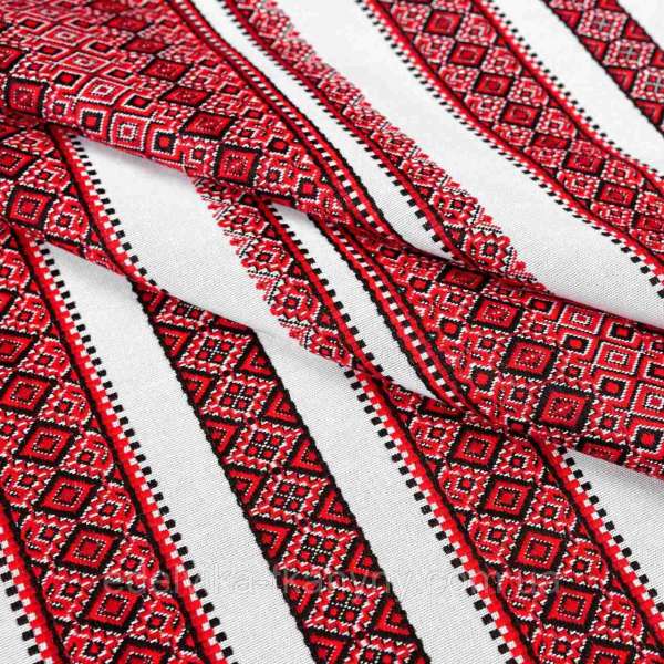 Тканина з українським орнаментом Анастасія-5, ш.150 оптом