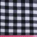 Флис клетка черно-белая (уценка) ш.100 оптом