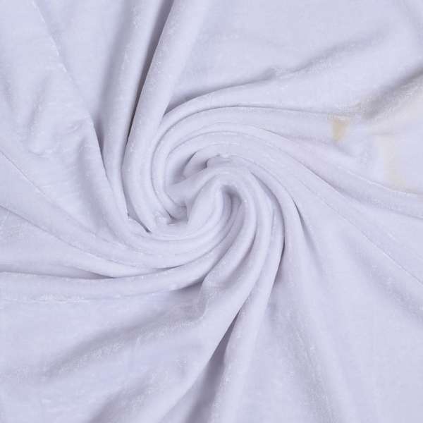 Велюр стрейч белый (уценка) ш.160 оптом