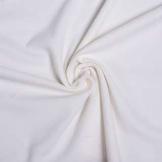 Пальтовая ткань на трикотажной основе молочная (уценка, дефекты), ш.154 оптом