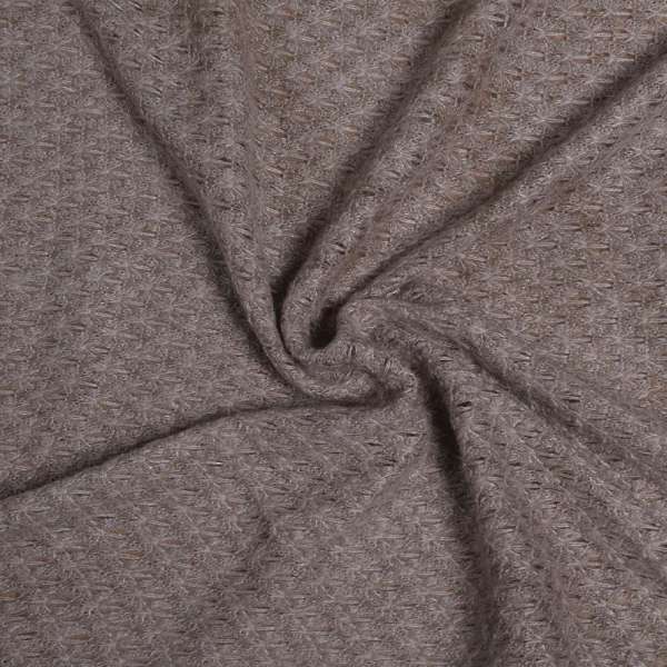 Трикотаж ажурный шоколадно-молочный (уценка, дефекты) ш.175 оптом