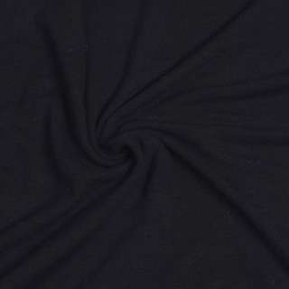 Трикотаж шерстяной черный (уценка) ш.170 оптом