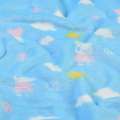 Велсофт двосторонній свинка Пеппа, хмари, сонце, блакитний, ш.185 оптом