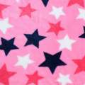 Велсофт двосторонній зірки сині, білі, малинові, рожевий яскравий, ш.180 оптом