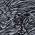 Велсофт двухсторонний в черно-белую полоску зебра, ш.190 оптом