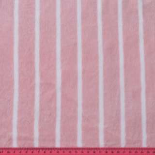 Велсофт двосторонній рожевий світлий, біла смужка, ш.190 оптом