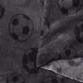 Велсофт двухсторонний серый, серые футбольные мячи, ш.180 оптом