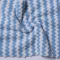 Велсофт двосторонній рельєфний біло-блакитний хвиля, ш.215 оптом