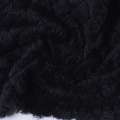 Велсофт-мех рельефный двухсторонний черный, ромбы, ш.160 оптом