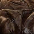 Органза деворе тюль листя, коричнева, ш.280 оптом