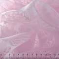 Органза деворе тюль ромашки и розы, розовая, ш. 280 оптом