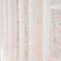 Органза деворе тюль цветочный узор, бело-розовая, ш.280 оптом