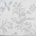 Батист гардинный деворе цветы, птицы, белый, ш.295 оптом