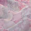 Льон гардинний тюльпани, метелики, рожево-бірюзово-бузкові, ш.280 оптом