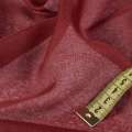 Льон французький гардинний бордовий рисочки, ш.280 оптом