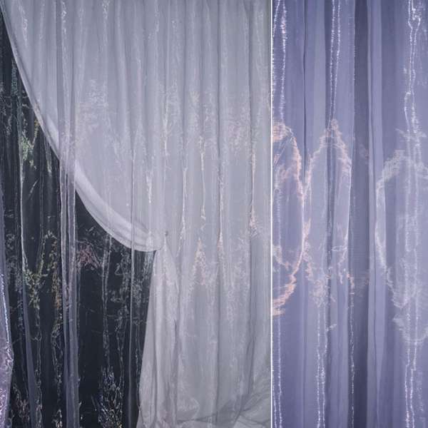 Органза тюль сиреневая с фиолетовым оттенком, ш.280 оптом