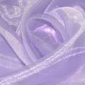 Органза тюль двойная полоса сиреневая темная, ш.280 оптом