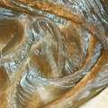 Органза жата тюль коричнева з синім відливом, ш.280 оптом