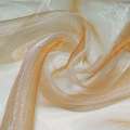 Полукристалл тюль оранжевый с коричневым, ш.270 оптом