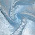 Органза жатая тюль с нитью шелковой густой, голубая светлая, ш. 280 оптом