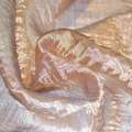 Органза жатая тюль с нитью шелковой густой, коричневая с серым, ш. 270 оптом