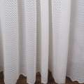 Тюль сетка жаккард зигзаг кремовый, ш.300 оптом