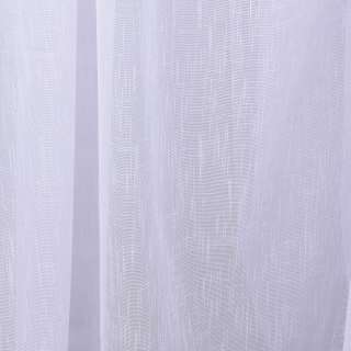 Тюль сетка лен Katya белый с утяжелителем ш.300 оптом