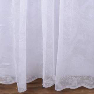 Тюль жаккард вьюга белый, ш.300 оптом