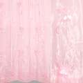 Органза тюль з вишивкою, вирізаними метеликами, рожева, ш.280 оптом