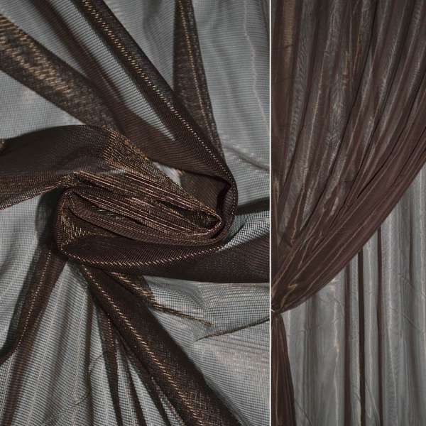 Сетка тюль 1мм коричневая темная, ш.276 оптом