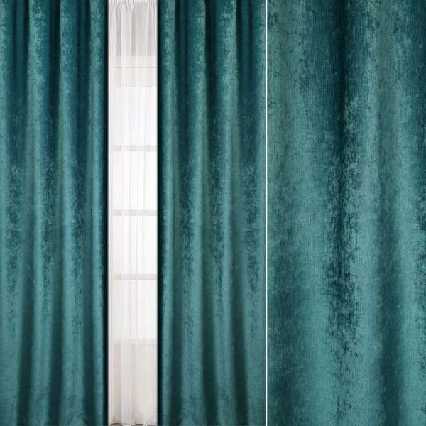 Велюр блекаут для штор зелений нефритовий, ш.280 оптом