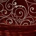 Велюр жатий для штор флок іспанський дворик червоний, ш.270 оптом