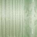 Жаккард для штор петлевидный вензель листья салатовый, ш.280 оптом