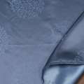 Жаккард двухсторонний розетка с завитками голубо-серый, ш.280 оптом