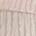 Фукра с органзой для штор абстракция с нитью розовой на розовом светлом фоне, ш.270 оптом